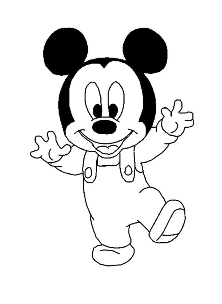 Coloriage B B Mickey T L Charger Et Imprimer Gratuit