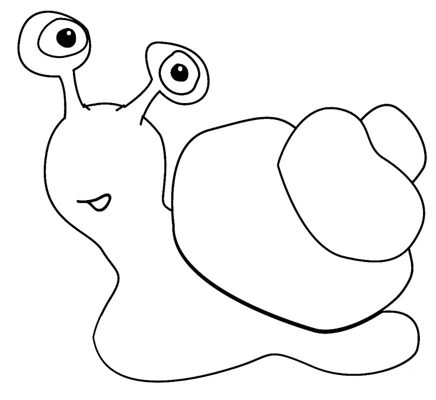 escargot de dessin animé