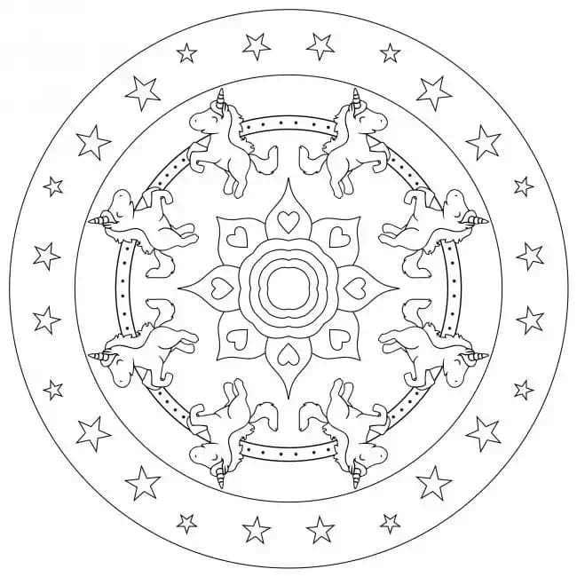 licorne mandala 8