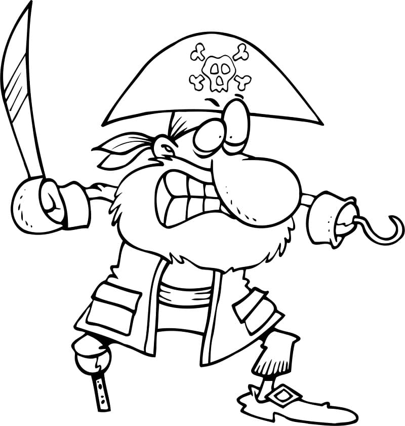 pirate style dessin-animé