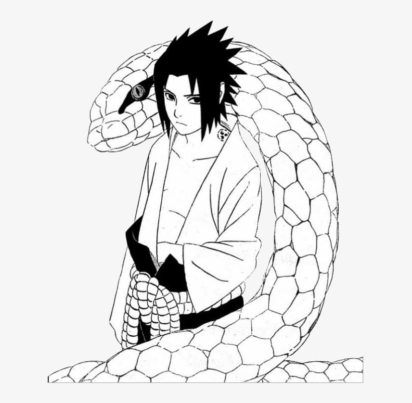 sasuke et grand serpent
