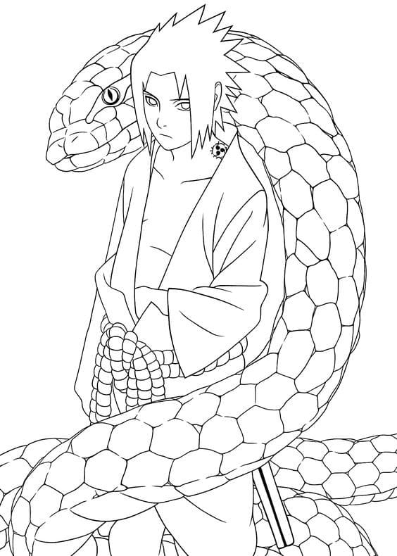 sasuke et son serpent
