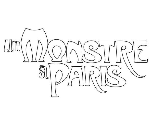 Coloriage Un Monstre à Paris 2  télécharger et imprimer gratuit
