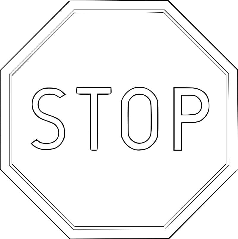 panneau stop arret securite routiere