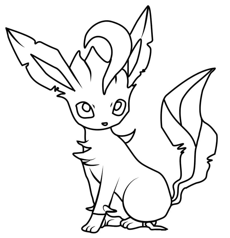 Coloriage pokemon eevee evolutions mega Dessin à Imprimer