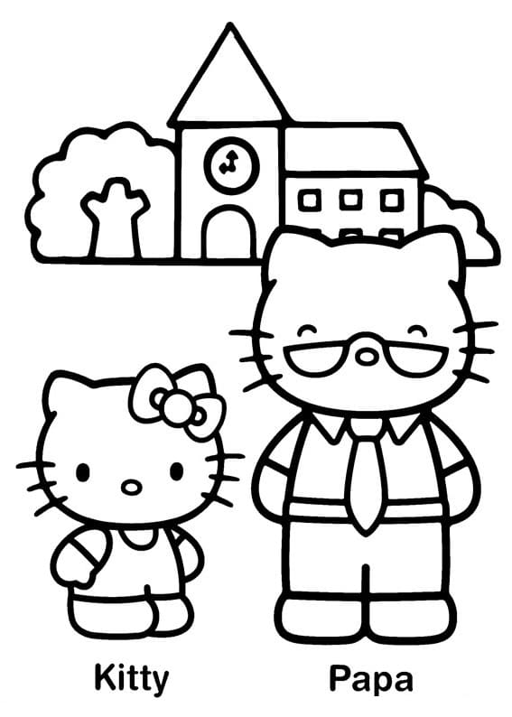 Hello Kitty et Papa