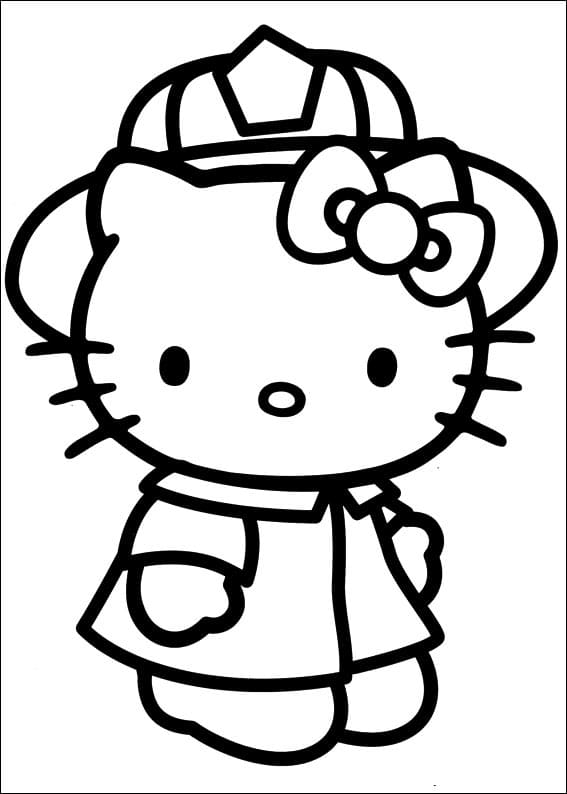 Hello Kitty le Pompier