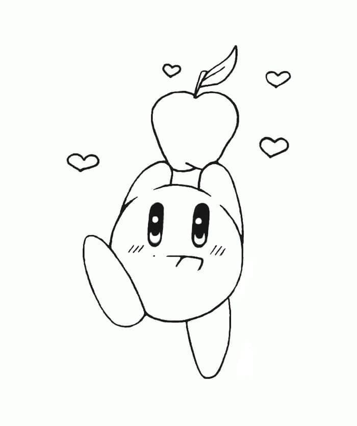 Kirby avec une Pomme