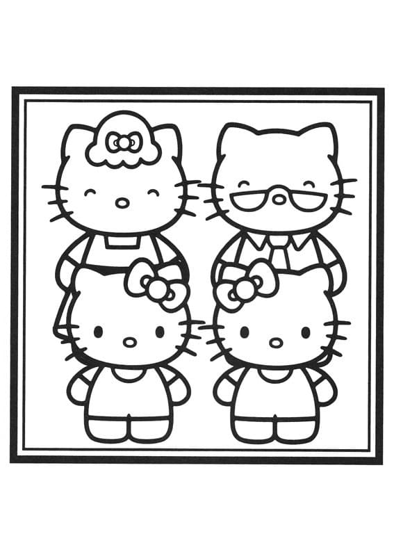 La Photo de Famille de Hello Kitty