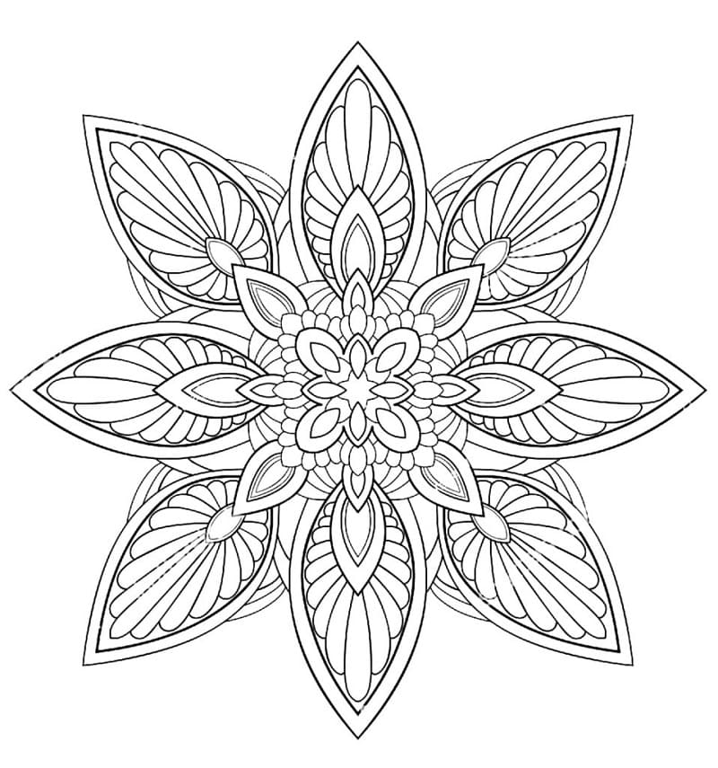 Mandala Fleur Élégante