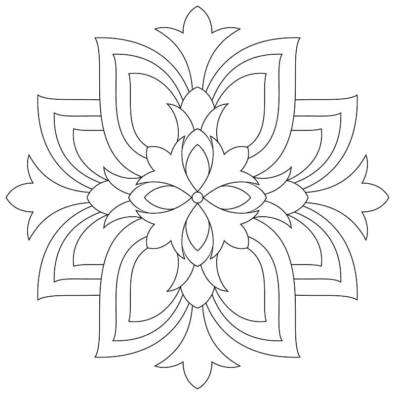 Mandala Fleur De Lotus