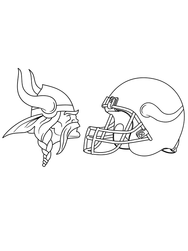 Logo des Minnesota Vikings avec casque