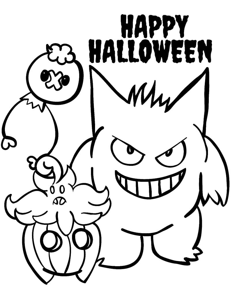 Imprimer Pokémon Halloween