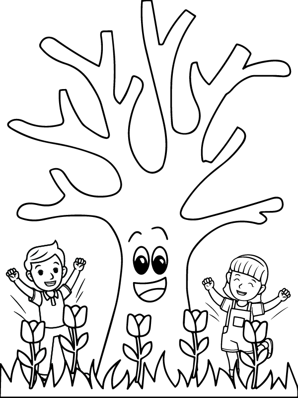 Page de Coloriage Tu BiShvat