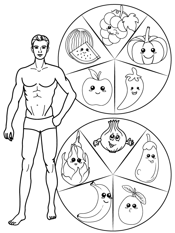 Feuille de Coloriage Végétalienne Gratuite