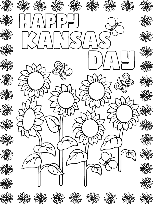 Journée du Kansas Imprimable