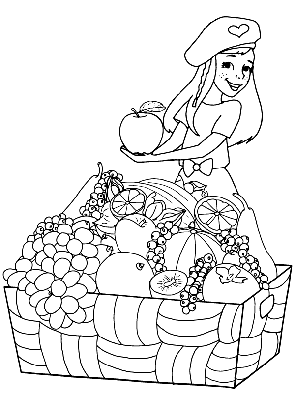 Page de Coloriage Végétalienne pour Tous les Âges