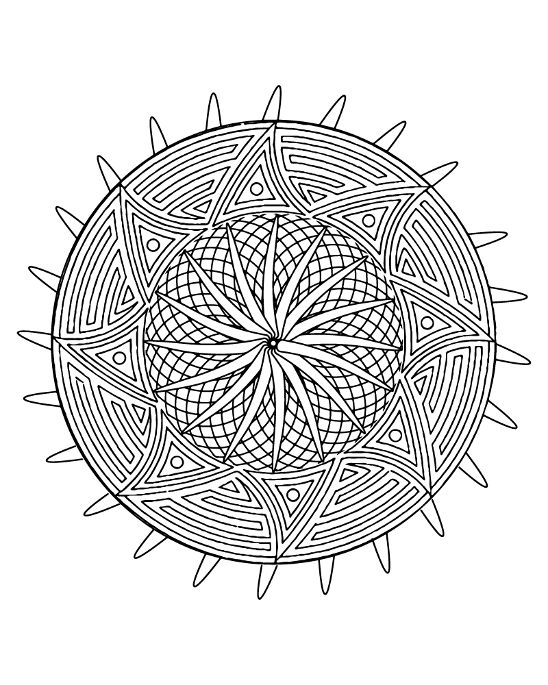 Mandala Zen Difficile