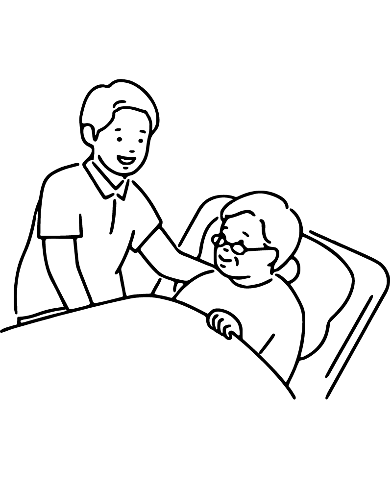 Prompt Rétablissement Grand-mère Page à Colorier