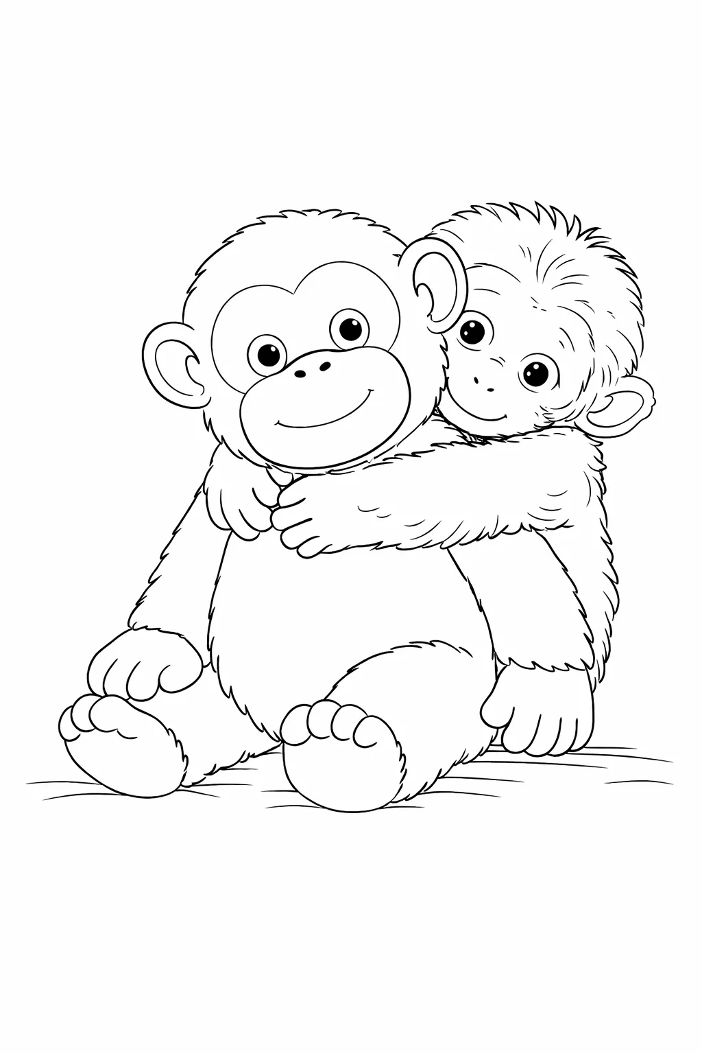 Punch-Kun Le Singe Pages De Coloriage