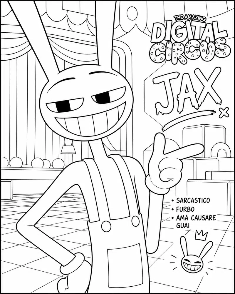 Jax Pages de coloriage