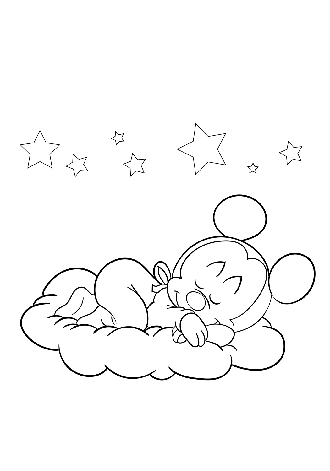 Mickey Mouse Sleeping