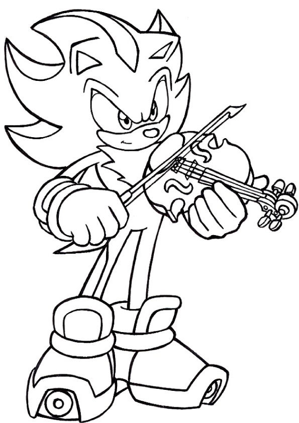 Sonic Playing Violin