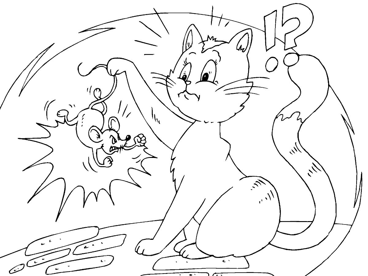 Cat Catching Rat