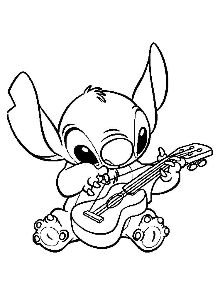 Stitch Playing Guitar
