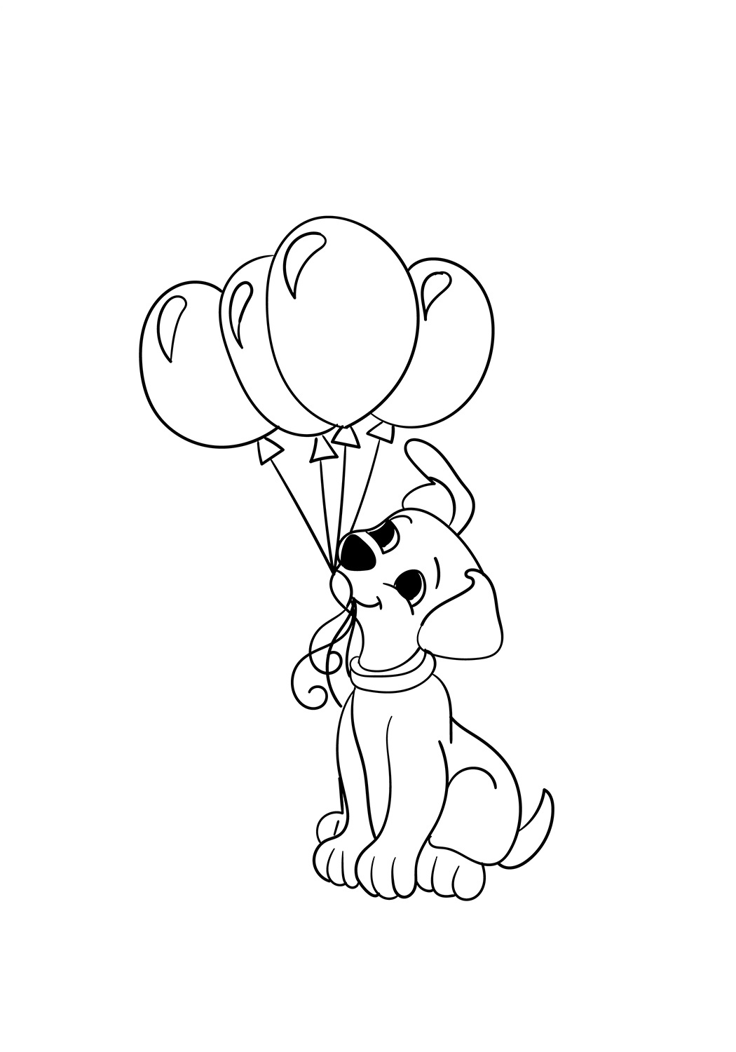 Puppy With Balloons
