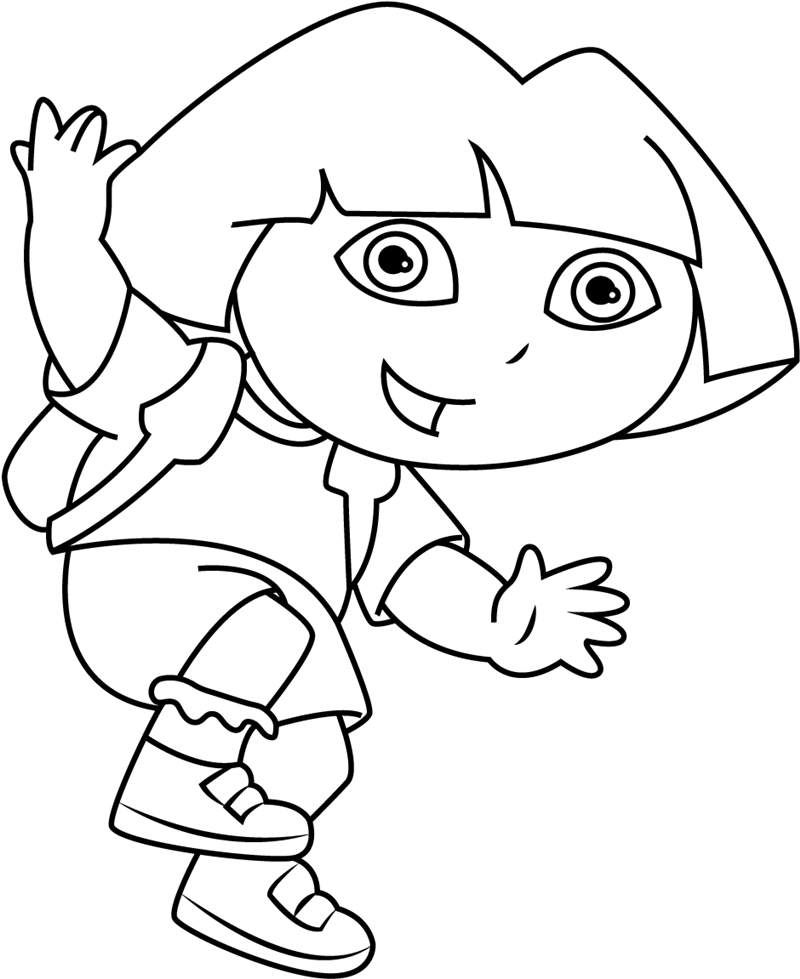 Happy Dora Jumping