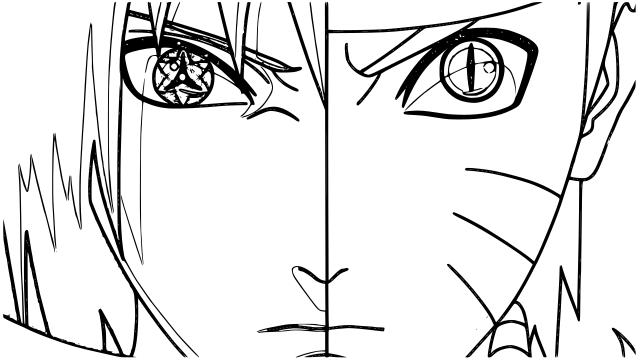 Face Of Naruto And Sasuke