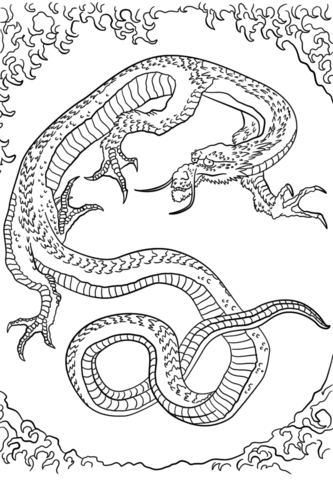 Dragon By Hokusai