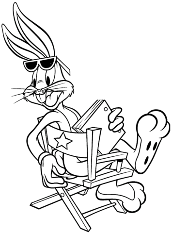 Bugs Bunny Holding Book