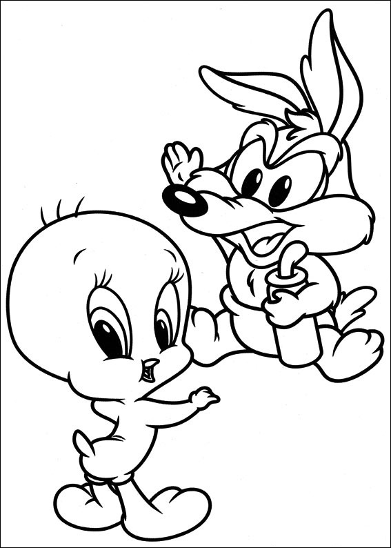 Baby Tweety And Baby Wile E.