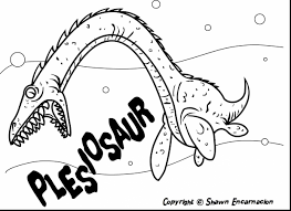 Plesiosaur Under Water