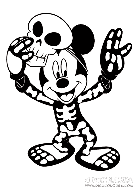 Mickey And Skeleton Costume