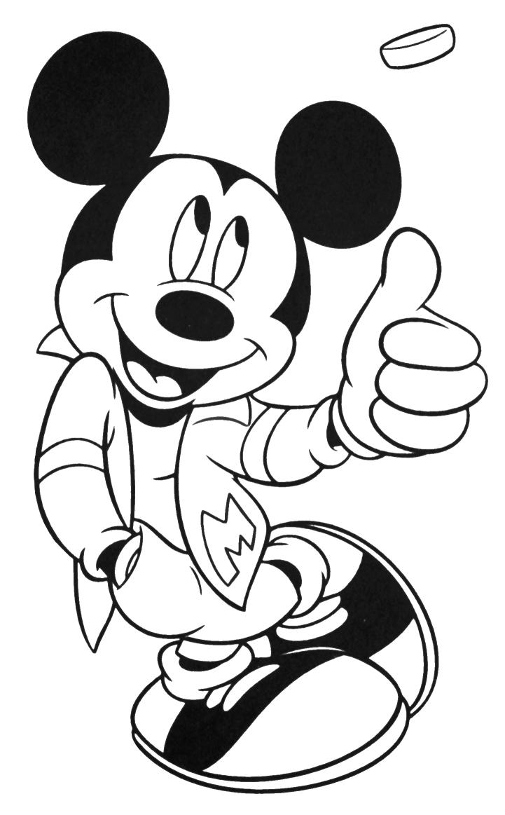 Mickey Tossing A Coin
