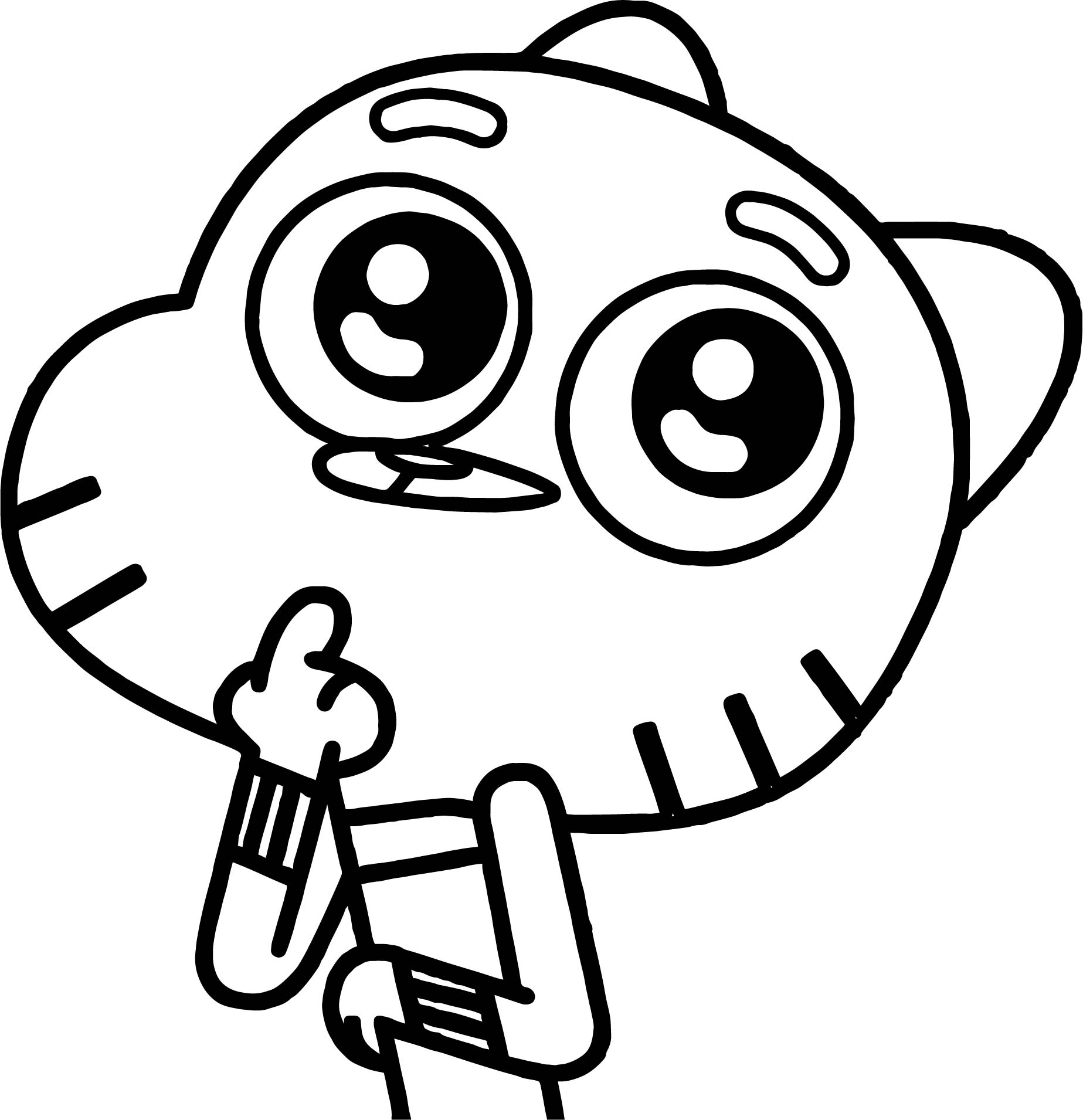 Gumball With Cute Eyes