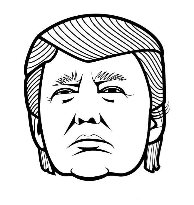 Donald Trump's Serious Face