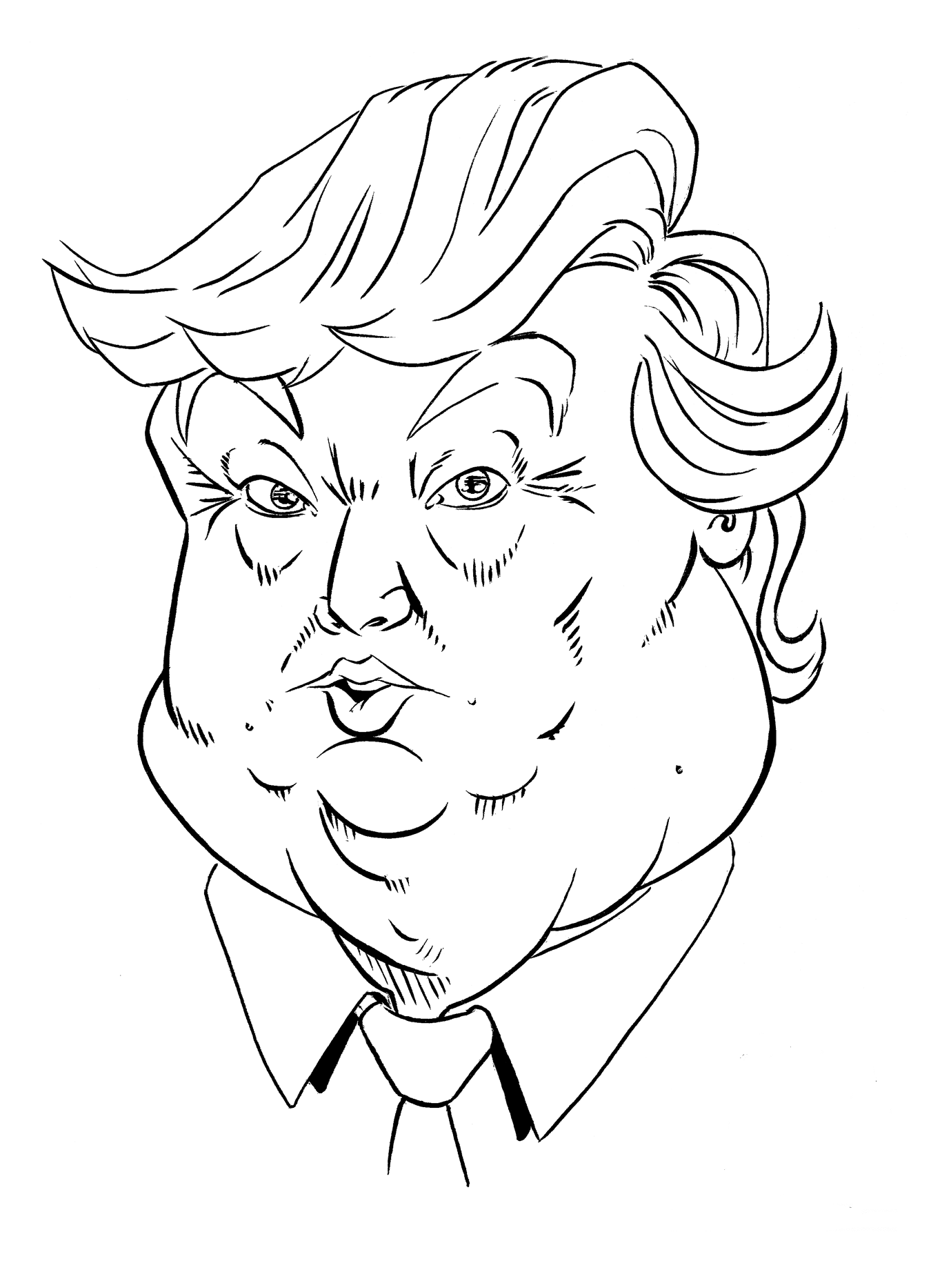 Donald Trump's Fat Face