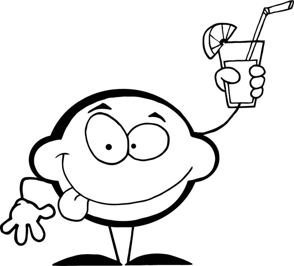 Limonada Bebendo Limão