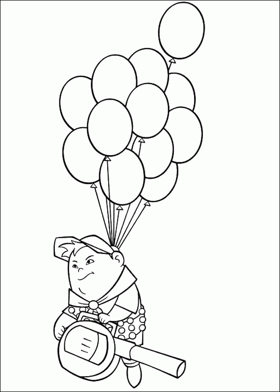 Russell Flying By Balloon