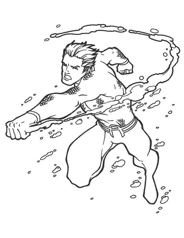 Aquaman Punching Under Water