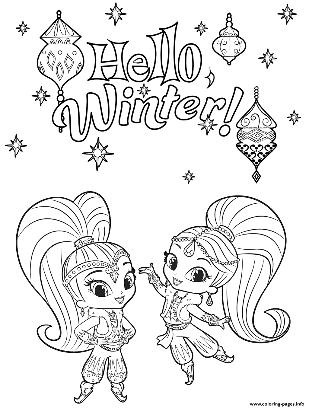 Hello Winter With Shimmer And Shine