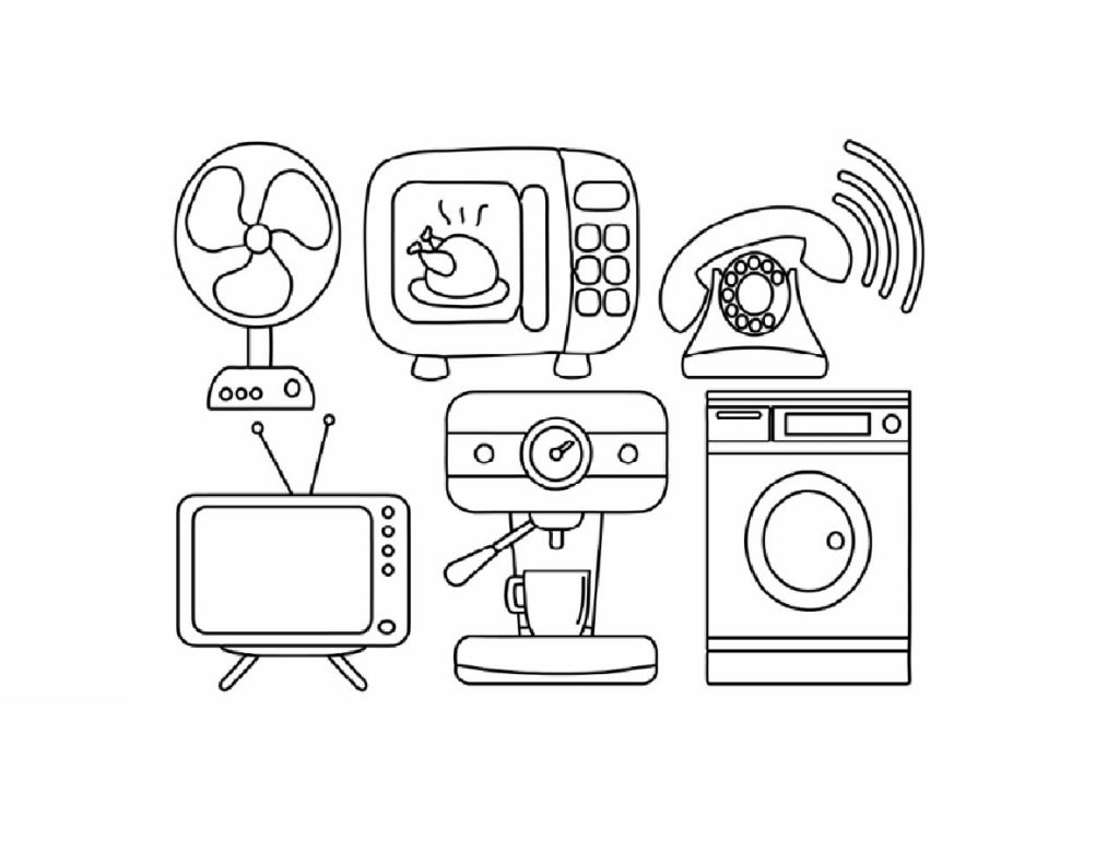 Algumas máquinas na casa