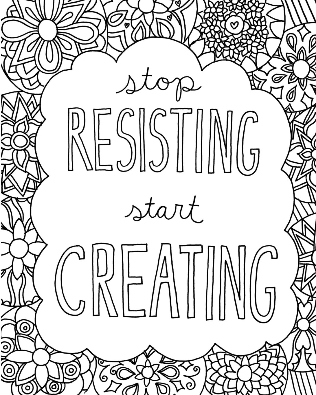 Stop Resisting Start Creating