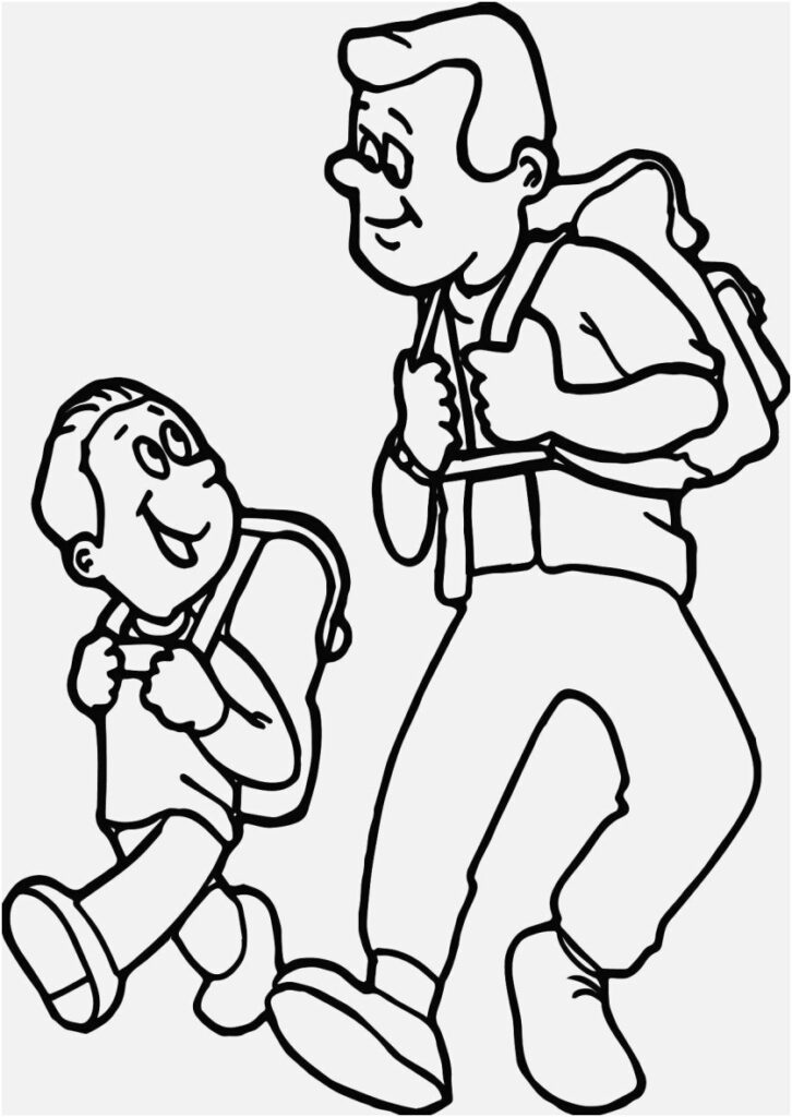 Father And Son Go Camping