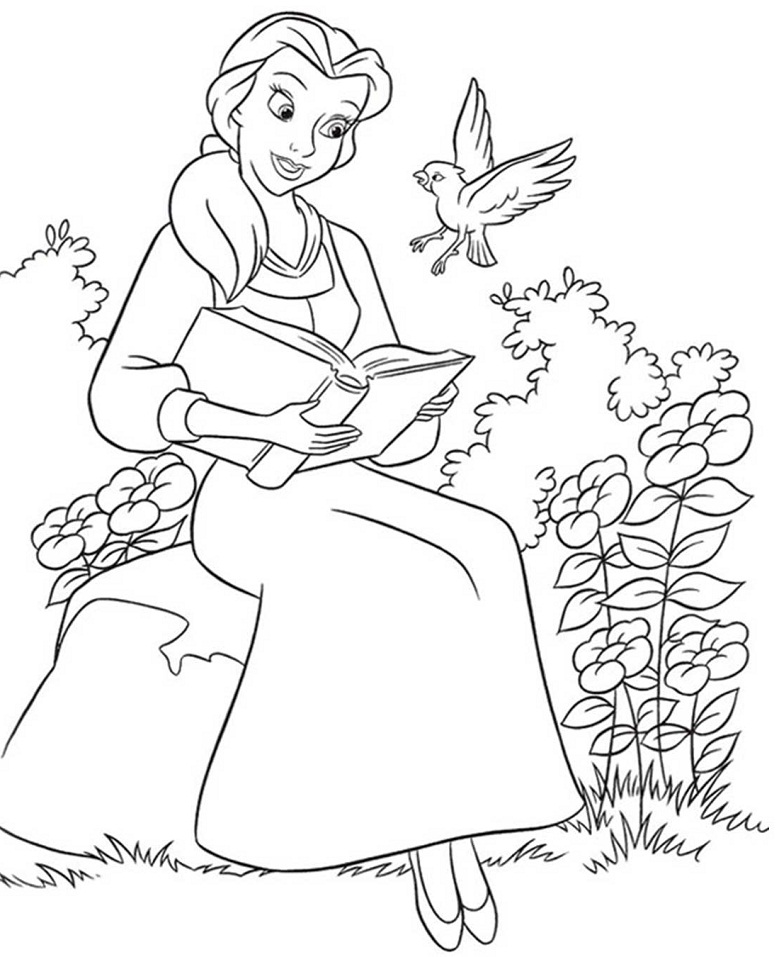 Belle Reading Book