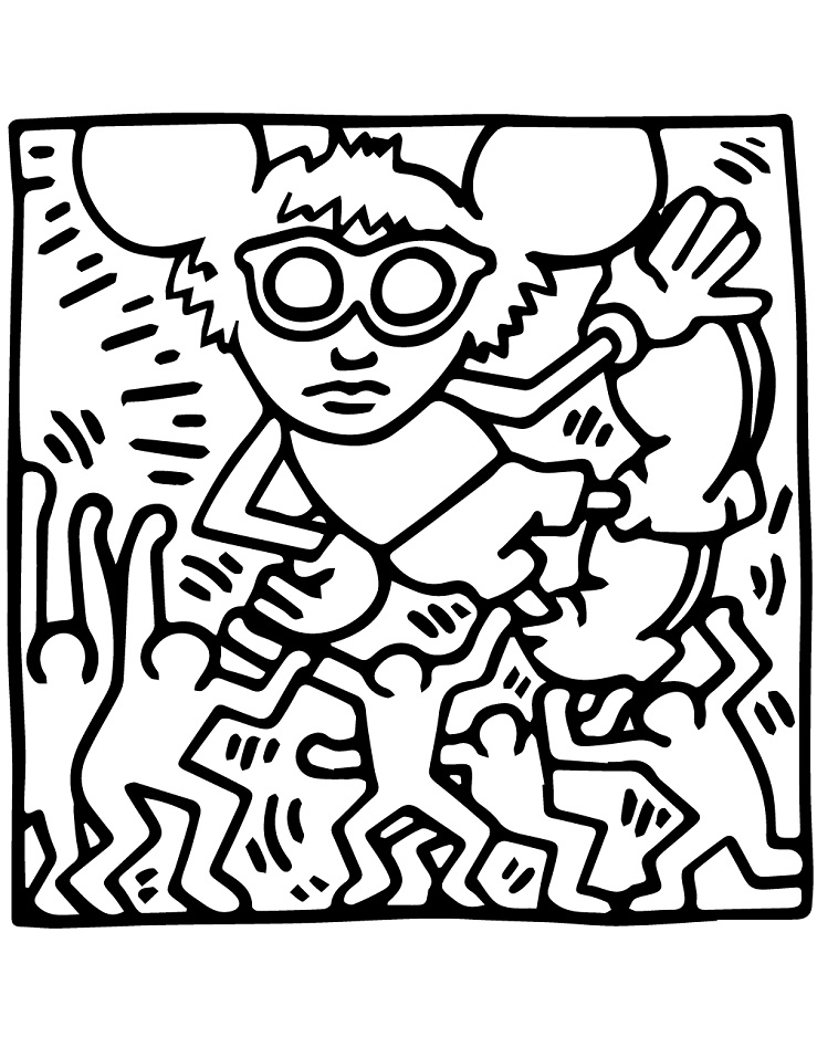Andy Mouse by Keith Haring